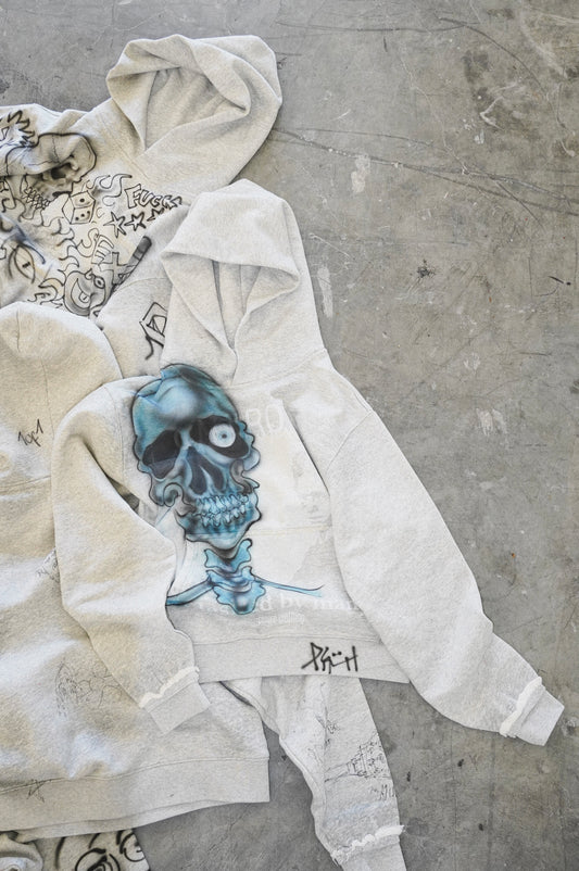 1:1 AIRBRUSH SKELETON HOODIE